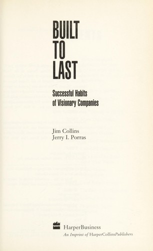 Built to Last Collins, James C. Book Cover