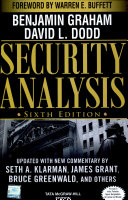 Security Analysis 6E Graham Book Cover