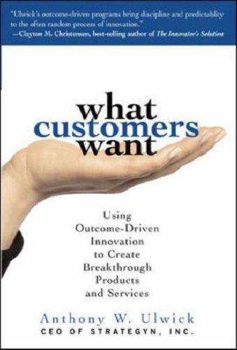 What Customers Want Anthony Ulwick Book Cover