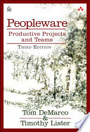 Peopleware Tom DeMarco Book Cover