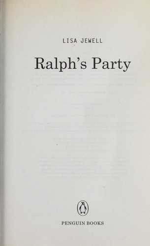 Ralph's Party Lisa Jewell Book Cover