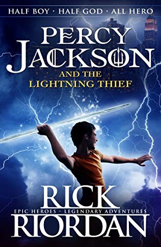 Percy Jackson and the Lightning Thief (Book 1) Rick Riordan Book Cover