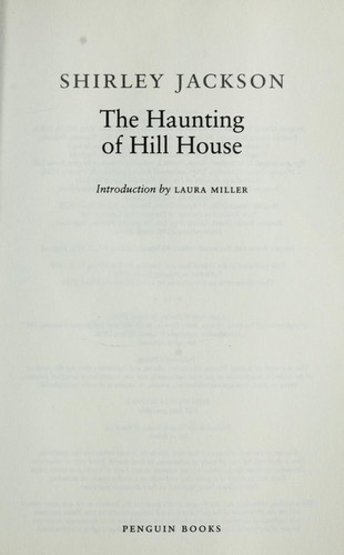 The Haunting of Hill House Shirley Jackson Book Cover