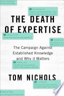 The Death of Expertise Thomas M. Nichols Book Cover