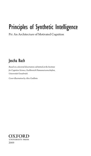 Principles of Synthetic Intelligence Joscha Bach Book Cover
