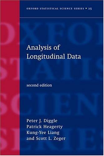 Analysis of Longitudinal Data. Peter Diggle Book Cover