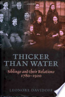 Thicker Than Water Leonore Davidoff Book Cover