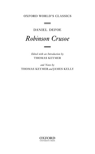Robinson Crusoe Daniel Defoe Book Cover