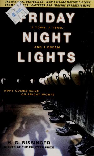 Friday Night Lights H. G. Bissinger Book Cover