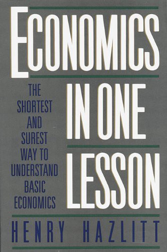 Economics in One Lesson Henry Hazlitt Book Cover