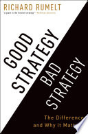 Good Strategy Bad Strategy Richard Rumelt Book Cover