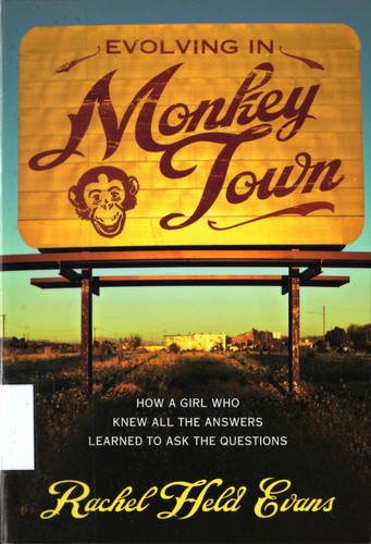 Evolving in Monkey Town Rachel Held Evans Book Cover