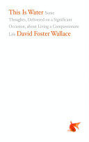This Is Water David Foster Wallace Book Cover
