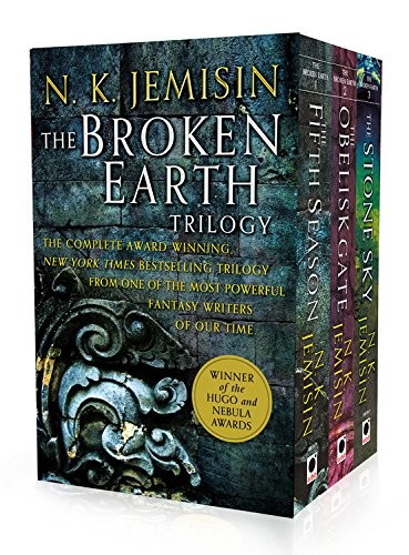 The Broken Earth Trilogy: The Fifth Season, The Obelisk Gate, The Stone Sky N. K. Jemisin Book Cover