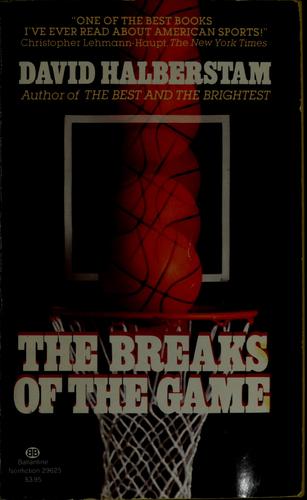 The Breaks of the Game David Halberstam Book Cover