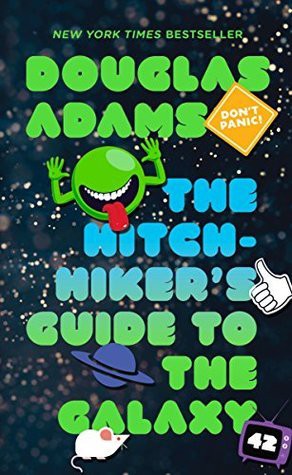 The Hitchhiker's Guide to the Galaxy Douglas Adams Book Cover