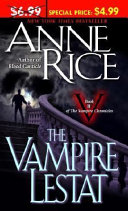 The Vampire Lestat Anne Rice Book Cover