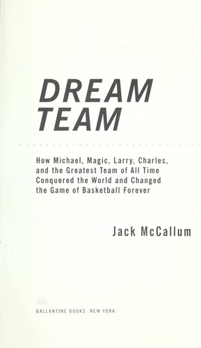 Dream Team Jack McCallum Book Cover