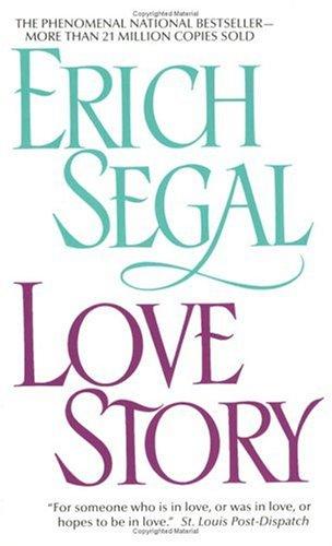 Love Story Erich Segal Book Cover