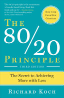 The 80/20 Principle Koch, Richard Book Cover