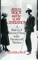 Sylvia Beach And The Lost Generation Riley Noel Fitch Book Cover