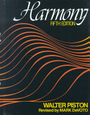 Harmony Walter Piston Book Cover