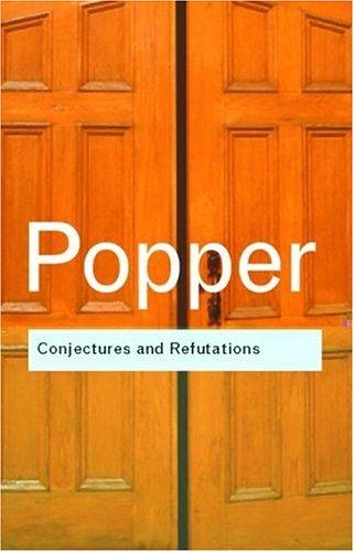 Conjectures and Refutations Karl Popper Book Cover