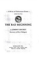The Bad Beginning Lemony Snicket Book Cover