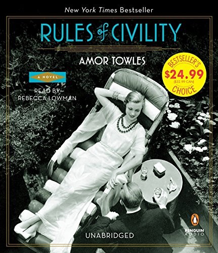 Rules of Civility Amor Towles Book Cover