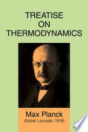 Treatise on Thermodynamics Max Planck Book Cover