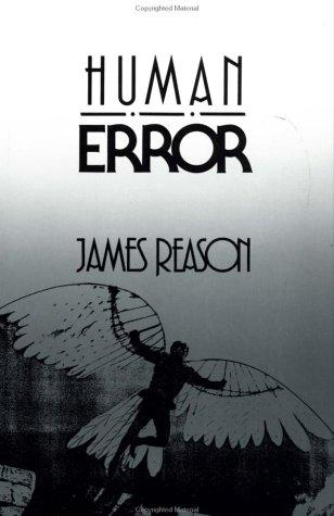 Human Error J. T. Reason Book Cover