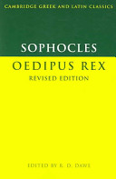 OEDIPUS REX; ED. BY R.D. DAWE. Sophocles Book Cover