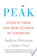 Peak Anders Ericsson Book Cover