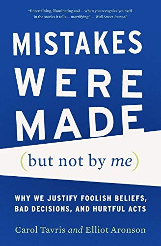 Mistakes Were Made Carol Tavris Book Cover