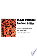 I'm Not Stiller Max Frisch Book Cover