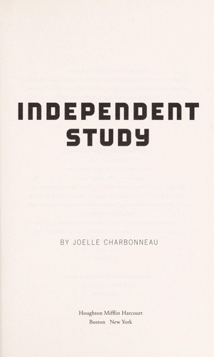 Independent Study Joelle Charbonneau Book Cover