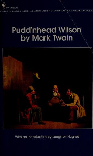 Pudd'nhead Wilson Mark Twain Book Cover