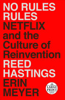 No Rules Rules Reed Hastings Book Cover