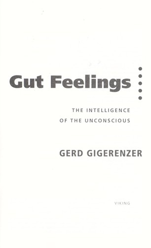 Gut Feelings Gerd Gigerenzer Book Cover