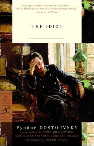 The Idiot Fyodor Dostoyevsky Book Cover