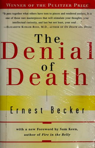 The Denial of Death Ernest Becker Book Cover