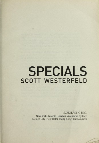 Specials Scott Westerfeld Book Cover
