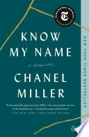 Know My Name Chanel Miller Book Cover