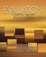 Evaluation Peter H. Rossi Book Cover