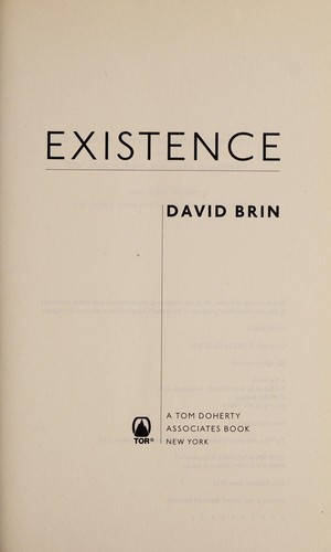 Existence David Brin Book Cover
