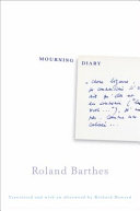 Mourning Diary Roland Barthes Book Cover