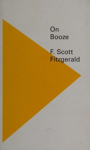 On Booze F. Scott Fitzgerald Book Cover