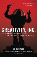 Creativity, Inc. Ed Catmull Book Cover