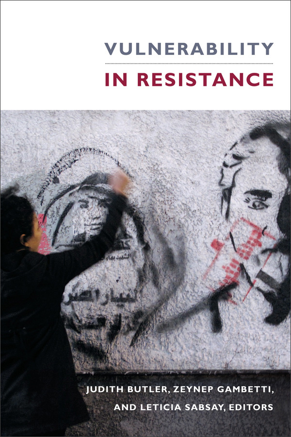 Vulnerability in Resistance Judith Butler Book Cover