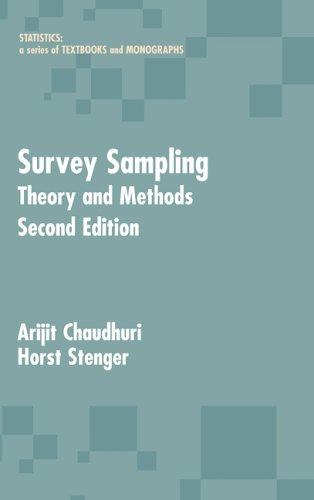 Survey Sampling Arijit Chaudhuri Book Cover